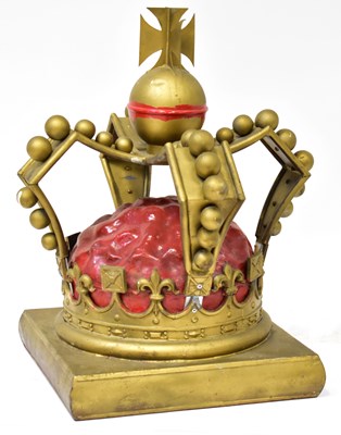 Lot 257 - A vintage metal crown pub display, originally...