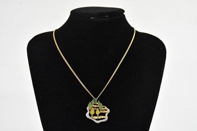 Lot 287 - GUBELIN; a late 20th century modernist 18ct...