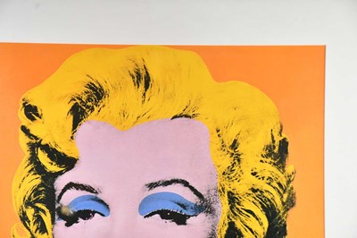 Lot 16 - ANDY WARHOL; offset lithograph, Orange Marilyn...