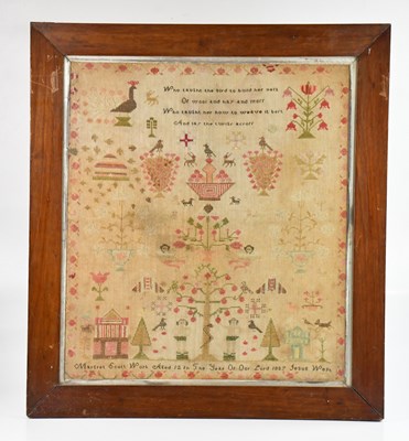 Lot 1344 - A 19th century sampler by Margret Scott aged...
