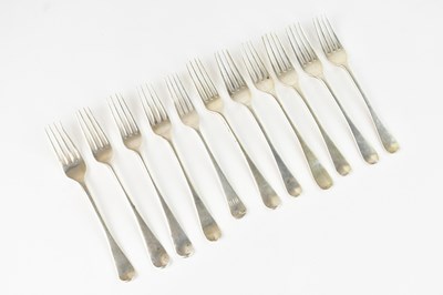 Lot 236 - W.S; three hallmarked silver Georgian forks,...