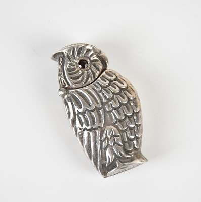 Lot 324 - A sterling silver novelty vesta case modelled...