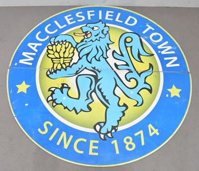 Lot 2279 - MACCLESFIELD TOWN FC; a two piece circular...