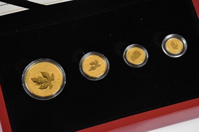 Lot 500 - A 2015 Canadian gold maple leaf fractional...