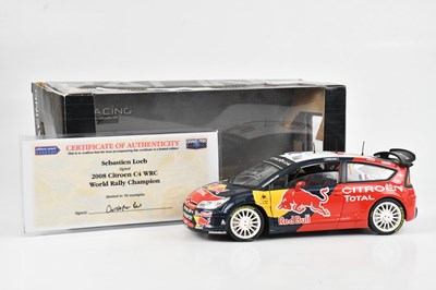 Lot 1674 - SEBASTIAN LOEB; a signed diecast model 2008...