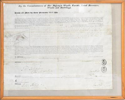 Lot 540 - A deed for land in Rhos Medre in the Parish of...