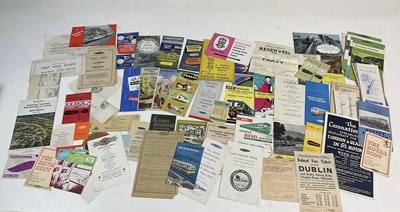 Lot 332 - Railway ephemera, including a quantity of menu...