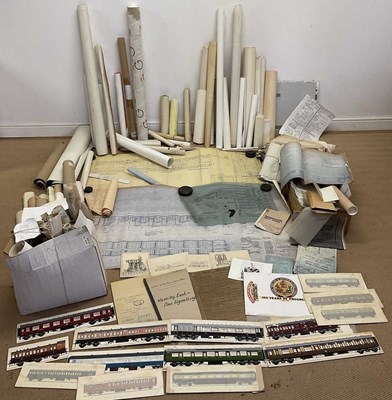 Lot 327 - A large quantity of Railway blueprints and...