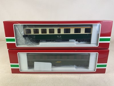 Lot 166 - LGB; 31522 Rhb passenger car 1st/2nd class,...