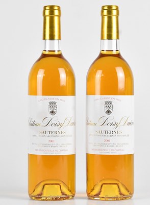 Lot 2523 - WHITE WINE; two bottles of 2001 Chateau...