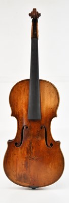 Lot 5 - An interesting full size violin with two-piece...