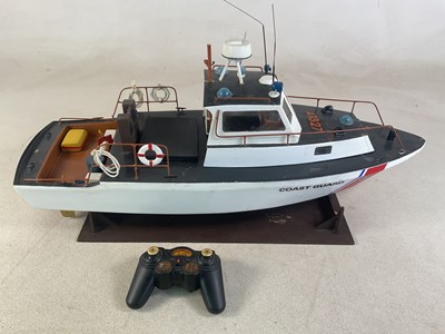 Lot 130 - A remote control USA Coast guard cutter,...