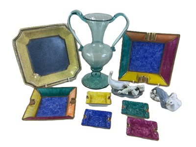 Lot 235 - ARTORIA; six Limoges porcelain of France...