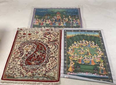 Lot 363 - A hand knotted Persian rug, decorated with...