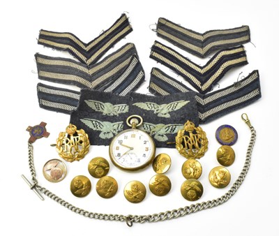 Lot 436 - A collection of various military items...