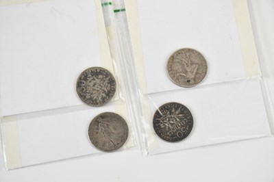 Lot 720 - A group of four French 50 centimes dated 1898,...