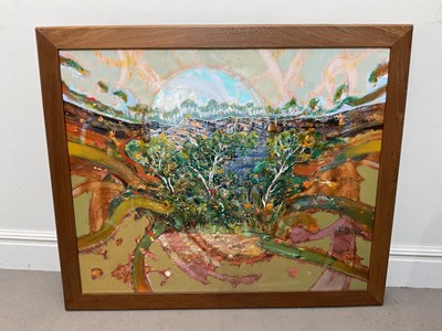 Lot 1009 - DUNCAN HULME; a large contemporary oil on...