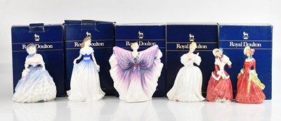 Lot 1229 - ROYAL DOULTON; a group of six figures...