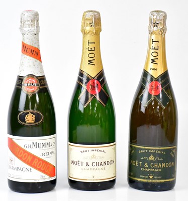 Lot 282 - Three bottles of champagne, comprising G H...