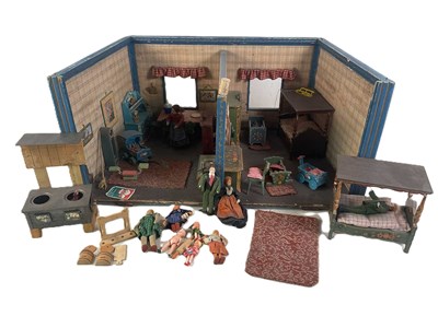 Lot 180 - A 1960s scratch built German doll's house,...
