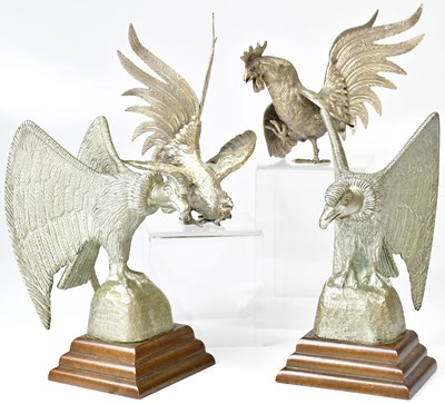 Lot 551 - A pair of Peruvian cast metal bookends in the...