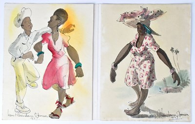 Lot 426 - KEN ABENDANA SPENCER (Jamaican, 1929-2005);...