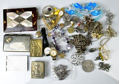Lot 889 - A mixed lot of costume jewellery, to include...