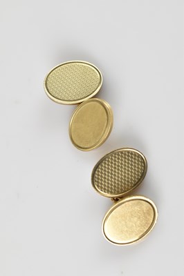Lot 221 - A pair of 9ct yellow gold heavy gauge...