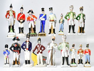 Lot 130 - A collection of ceramic soldiers, height of...