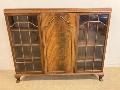 Lot 722 - A mahogany display cabinet 108cm h x 30cm d x...