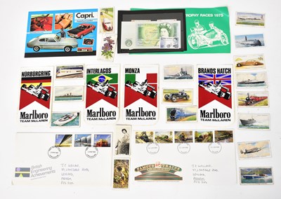 Lot 536 - A mixed lot of vintage cigarette cards, loose...