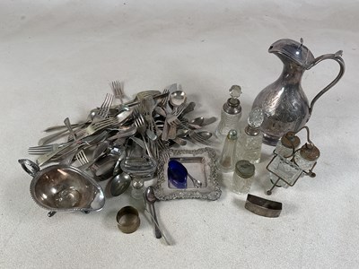 Lot 517 - A quantity of silver plate to include a coffee...