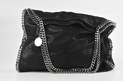 Lot 1423 - STELLA MCCARTNEY; a black vegan leather...