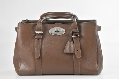 Lot 1420 - MULBERRY; a taupe tan pebbled goat leather...