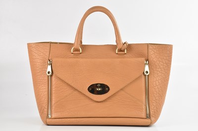 Lot 1422 - MULBERRY; a tan grained calfskin leather...