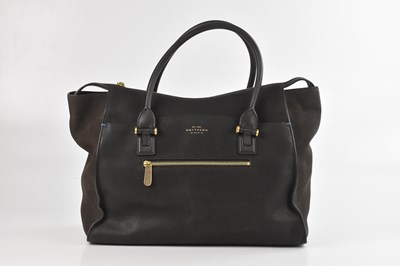 Lot 1429 - SMYTHSON; a grained brown calfskin leather and...