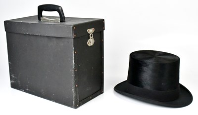Lot 356 - TRESS & CO LTD OF LONDON; a moleskin top hat,...