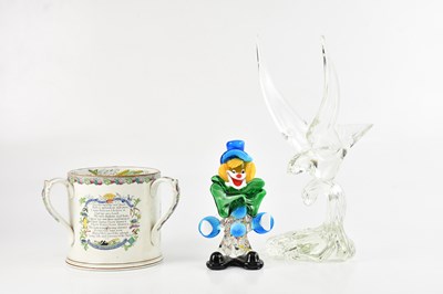 Lot 1596 - A late 19th century Staffordshire Harvest tyg,...