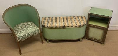 Lot 717 - SPINNEY; three pieces of vintage Lloyd Loom...