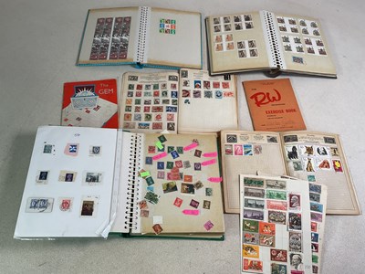 Lot 438 - Six albums of world stamps, to include an...