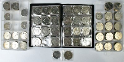 Lot 615 - A collection of UK commemorative 50p coins.