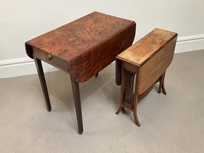 Lot 1150 - A George III mahogany Pembroke table, with...