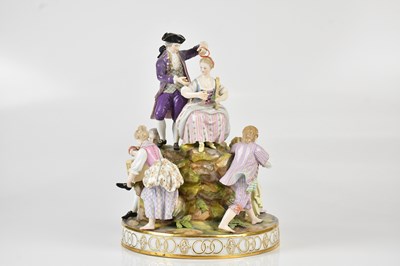 Lot 1387 - MEISSEN; a large and impressive 19th century...