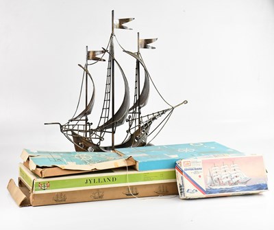 Lot 1643 - JYLLAND; a Danish boat building set, with a...