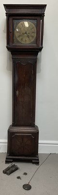 Lot 1169 - FODEN OF CONGLETON; a George III eight day oak...
