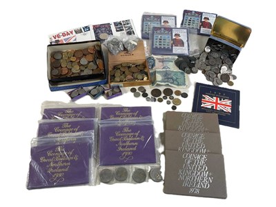 Lot 501 - A large amount of British and foreign coinage,...