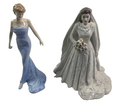 Lot 353 - ROYAL DOULTON & ROYAL WORCESTER; two figures,...