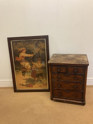 Lot 773 - An apprentice style small mahogany chest of...