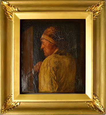 Lot 417 - 19TH CENTURY CONTINENTAL SCHOOL; an oil on...
