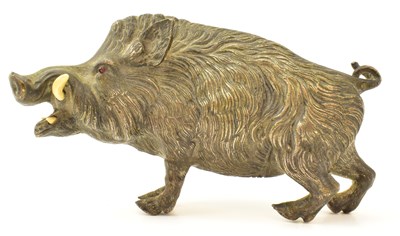 Lot 720 - A possibly Oriental hollow cast metal silver...